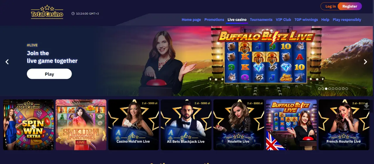 Total Casino Spiludvalg